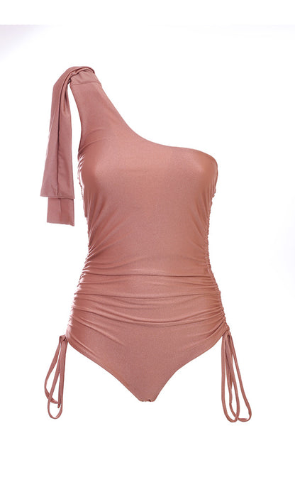 One-shoulder microfiber