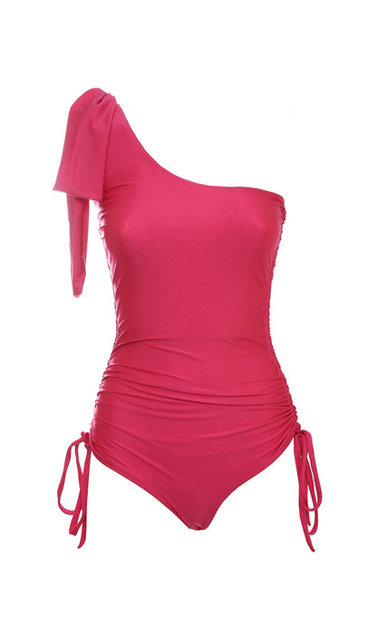 One-shoulder microfiber